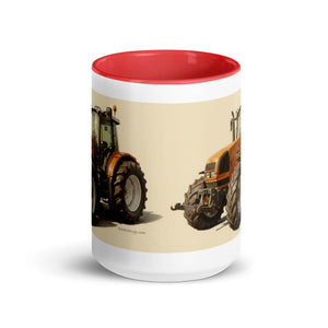 The Tractor Mugs Store Renault ares 696 rz Oil Painting | Mug with Color Inside Quality Farmers Merch
