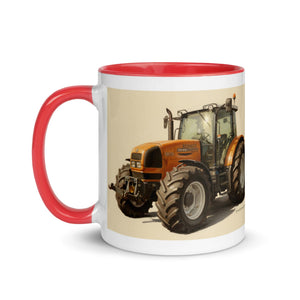 The Tractor Mugs Store Renault ares 696 rz Oil Painting | Mug with Color Inside Quality Farmers Merch