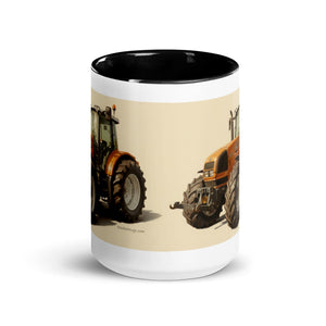 The Tractor Mugs Store Renault ares 696 rz Oil Painting | Mug with Color Inside Quality Farmers Merch