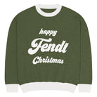 The Tractor Mugs Store S Happy Fendt Christmas Jumper | Relaxed fit knitted crew neck sweater Quality Farmers Merch