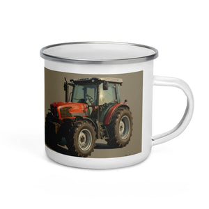 The Tractor Mugs Store SAME Dorado Natural 70 (Stage V) Oil Painting | Enamel Mug Quality Farmers Merch