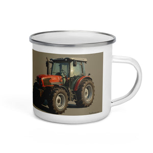 The Tractor Mugs Store SAME Dorado Natural 70 (Stage V) Oil Painting | Enamel Mug Quality Farmers Merch