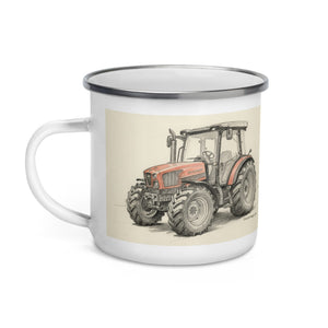 The Tractor Mugs Store SAME Dorado Natural 70 (Stage V) Pencil Sketch | Enamel Mug Quality Farmers Merch