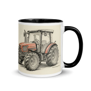 The Tractor Mugs Store SAME Dorado Natural 70 (Stage V) Pencil Sketch | Mug with Color Inside Quality Farmers Merch