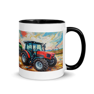 The Tractor Mugs Store SAME Dorado Natural 70 (Stage V) Splash Art | Mug with Color Inside Quality Farmers Merch