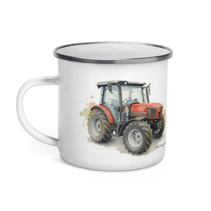 The Tractor Mugs Store SAME Dorado Natural 70 (Stage V) Watercolor | Enamel Mug Quality Farmers Merch