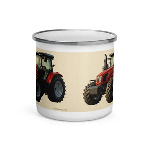 The Tractor Mugs Store SAME Explorer 105 (Stage V) Oil Painting | Enamel Mug Quality Farmers Merch