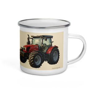 The Tractor Mugs Store SAME Explorer 105 (Stage V) Oil Painting | Enamel Mug Quality Farmers Merch