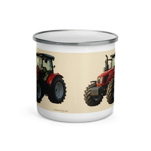 The Tractor Mugs Store SAME Explorer 105 (Stage V) Oil Painting | Enamel Mug Quality Farmers Merch