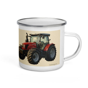 The Tractor Mugs Store SAME Explorer 105 (Stage V) Oil Painting | Enamel Mug Quality Farmers Merch
