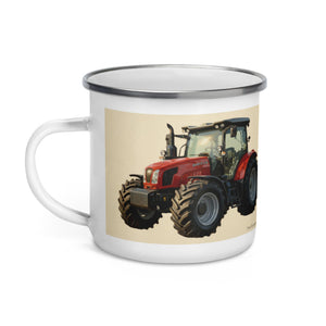 The Tractor Mugs Store SAME Explorer 105 (Stage V) Oil Painting | Enamel Mug Quality Farmers Merch