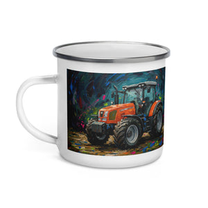 The Tractor Mugs Store SAME Explorer 105 (Stage V) Splash Art | Enamel Mug Quality Farmers Merch