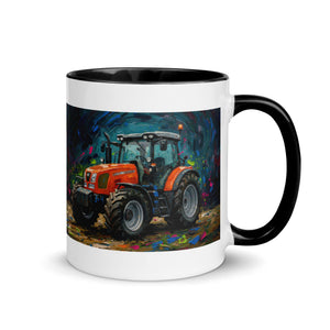 The Tractor Mugs Store SAME Explorer 105 (Stage V) Splash Art | Mug with Color Inside Quality Farmers Merch