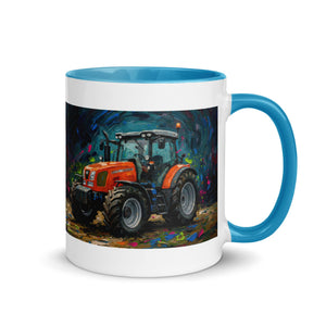 The Tractor Mugs Store SAME Explorer 105 (Stage V) Splash Art | Mug with Color Inside Quality Farmers Merch