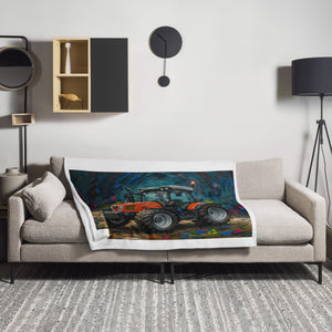 The Tractor Mugs Store SAME Explorer 105 (Stage V) Splash Art | Throw Blanket Quality Farmers Merch