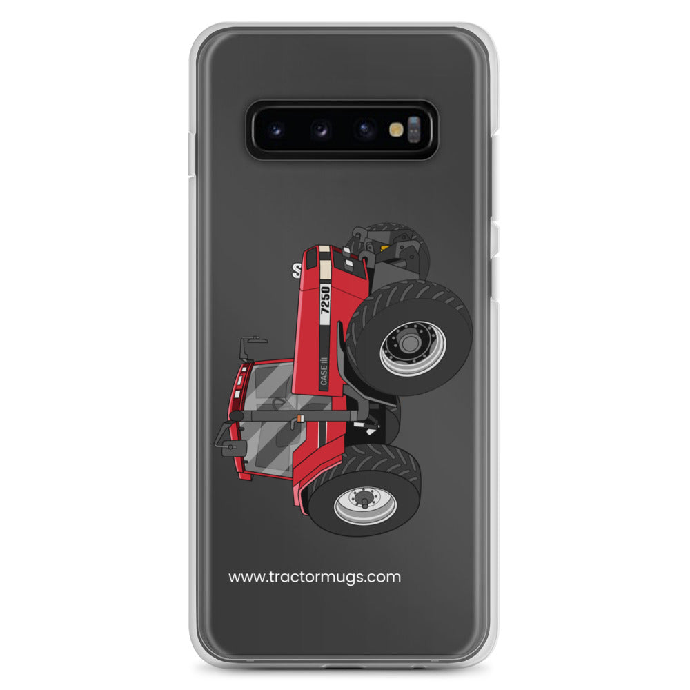 The Tractor Mugs Store Samsung Galaxy S10+ Case IH 7250 | Clear Case for Samsung® Quality Farmers Merch