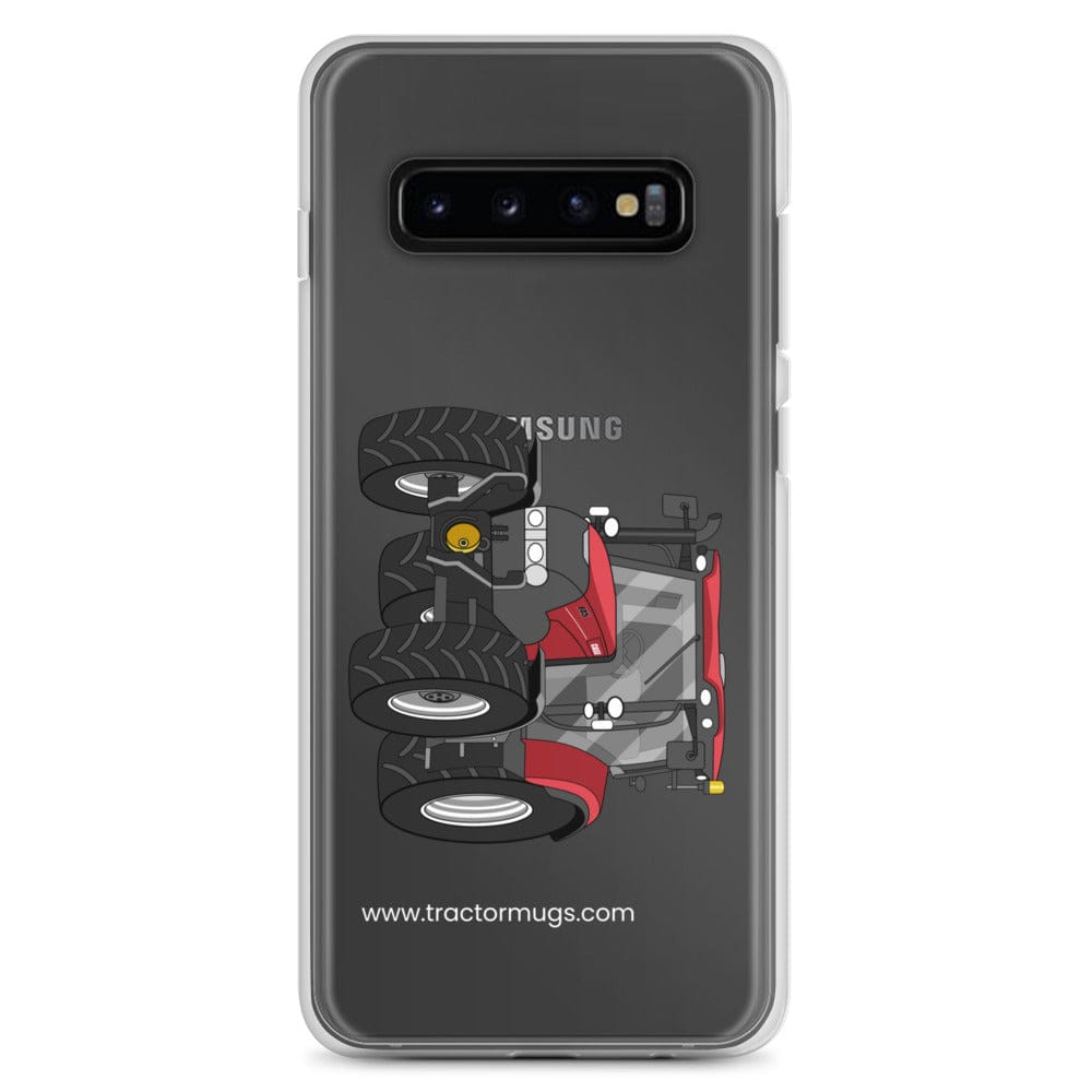 The Tractor Mugs Store Samsung Galaxy S10+ Case IH Maxxum 145 | Clear Case for Samsung® Quality Farmers Merch