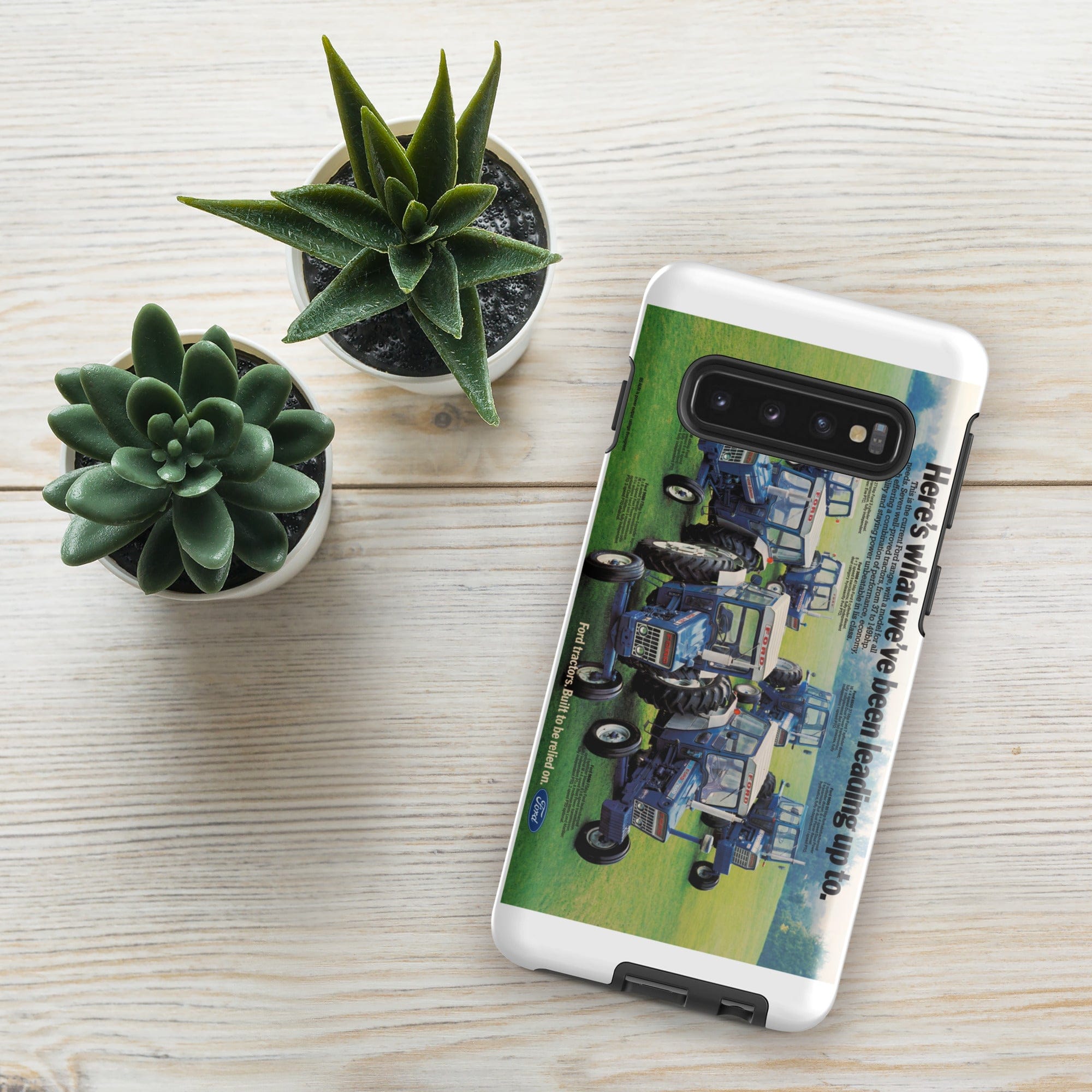 The Tractor Mugs Store Samsung Galaxy S10 Ford '000 Series Advert | Tough case for Samsung® Quality Farmers Merch