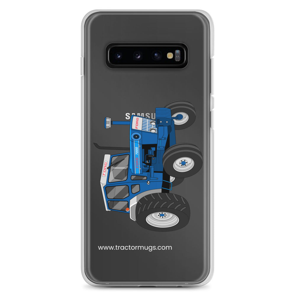 The Tractor Mugs Store Samsung Galaxy S10+ Ford 7000  |  Clear Case for Samsung® Quality Farmers Merch