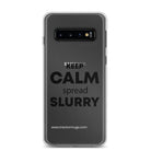 The Tractor Mugs Store Samsung Galaxy S10 KEEP CALM spread SLURRY | Clear Case for Samsung® Quality Farmers Merch