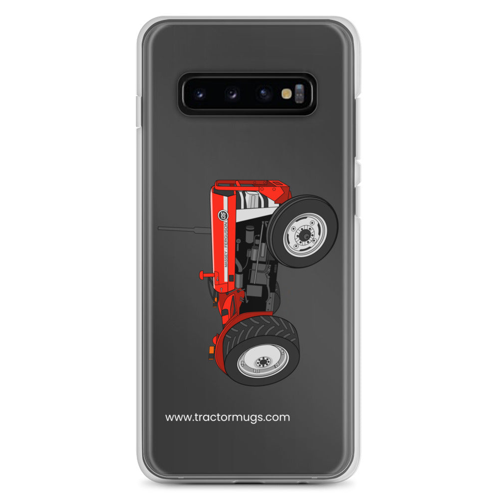 The Tractor Mugs Store Samsung Galaxy S10+ Massey Ferguson 135  |  Clear Case for Samsung® Quality Farmers Merch