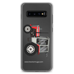 The Tractor Mugs Store Samsung Galaxy S10+ Massey Ferguson 240 | Clear Case for Samsung® Quality Farmers Merch