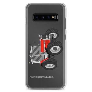 The Tractor Mugs Store Samsung Galaxy S10+ Massey Ferguson 3075  |  Clear Case for Samsung® Quality Farmers Merch