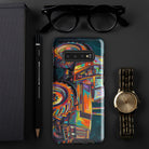 The Tractor Mugs Store Samsung Galaxy S10 Plus Deutz Fahr DX 140 | Splash Art Tough case for Samsung® Quality Farmers Merch