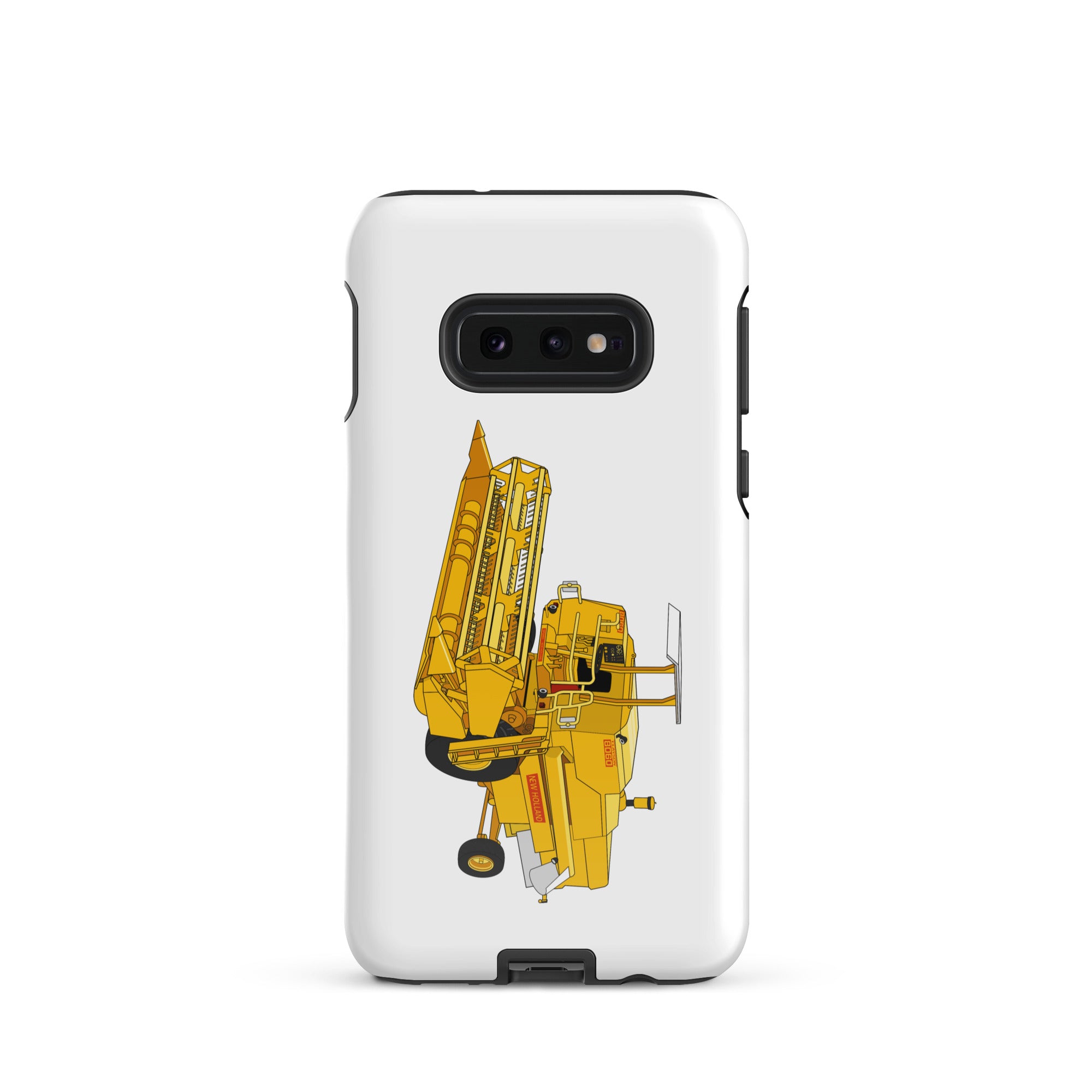 The Tractor Mugs Store Samsung Galaxy S10e Clayson 8060 Combine Harvester | Tough case for Samsung® Quality Farmers Merch