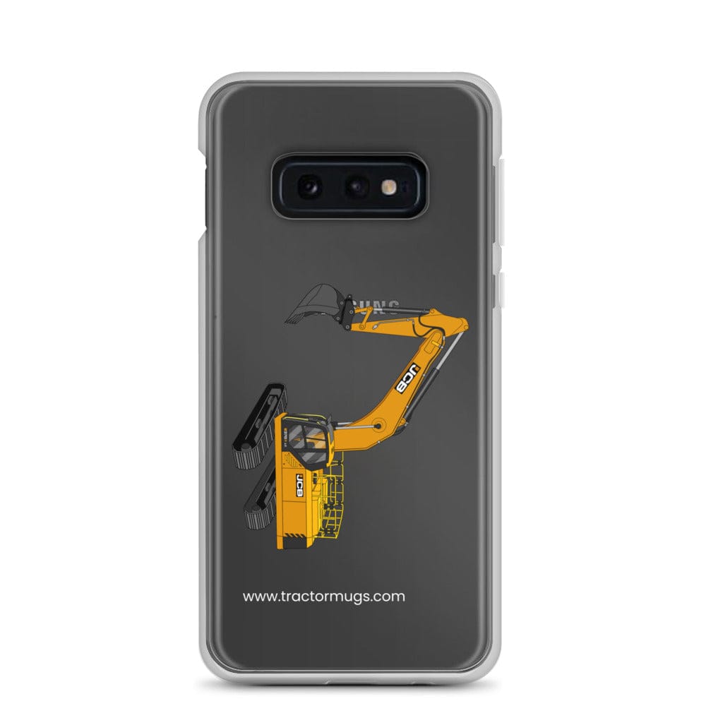 The Tractor Mugs Store Samsung Galaxy S10e JCB 370 LC | Clear Case for Samsung® Quality Farmers Merch