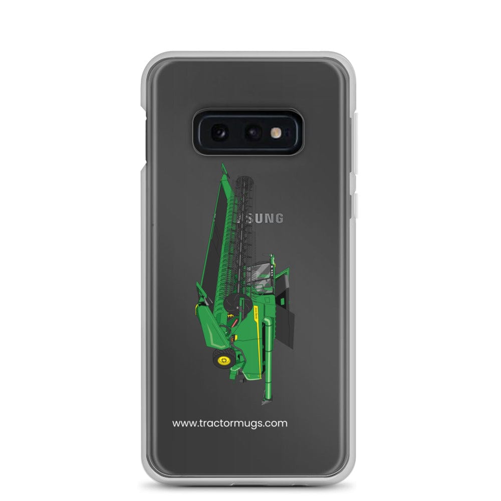 The Tractor Mugs Store Samsung Galaxy S10e John Deere X9 1100 Combine | Clear Case for Samsung® Quality Farmers Merch