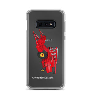 The Tractor Mugs Store Samsung Galaxy S10e Massey 760 Combine Harvester | Clear Case for Samsung® Quality Farmers Merch