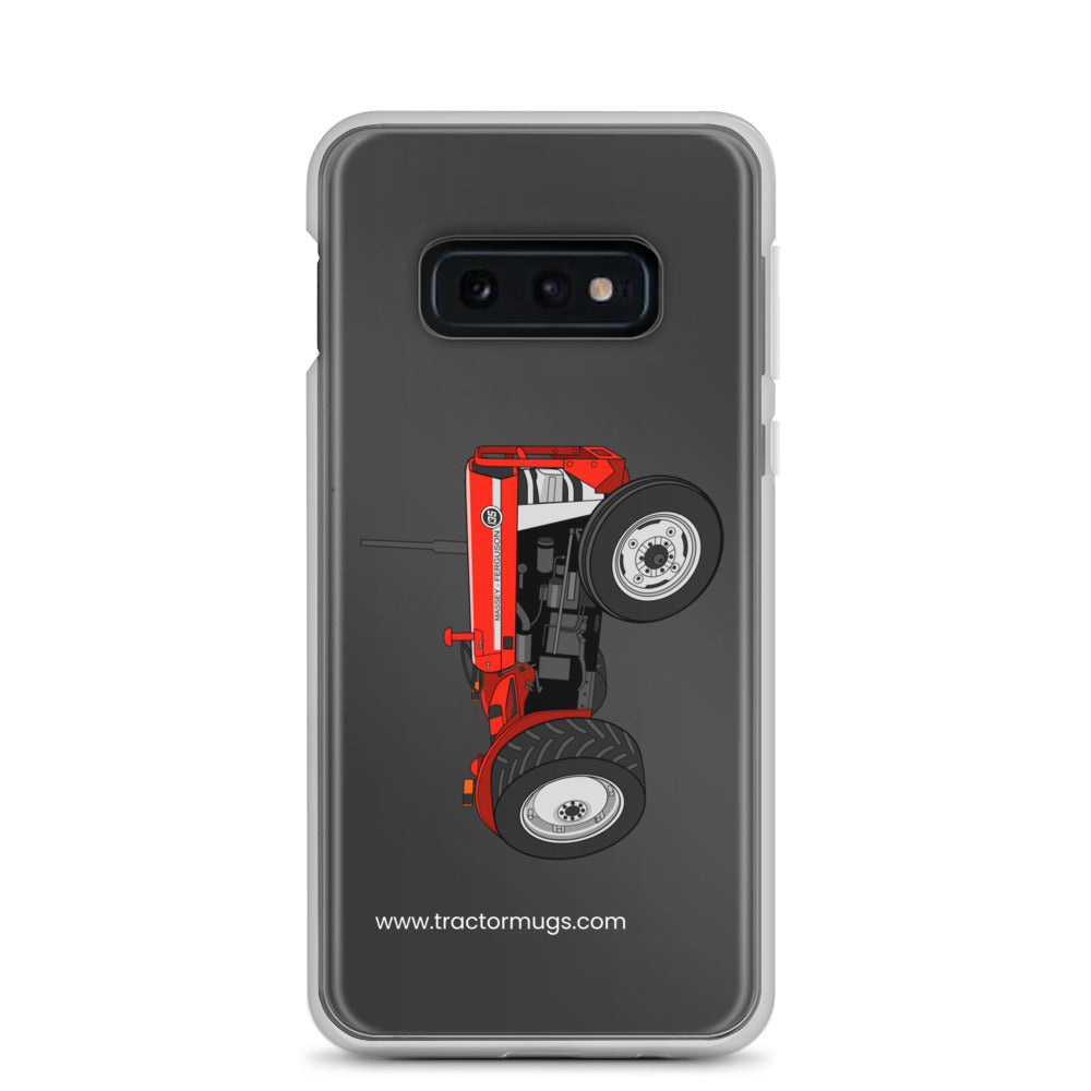 The Tractor Mugs Store Samsung Galaxy S10e Massey Ferguson 135  |  Clear Case for Samsung® Quality Farmers Merch