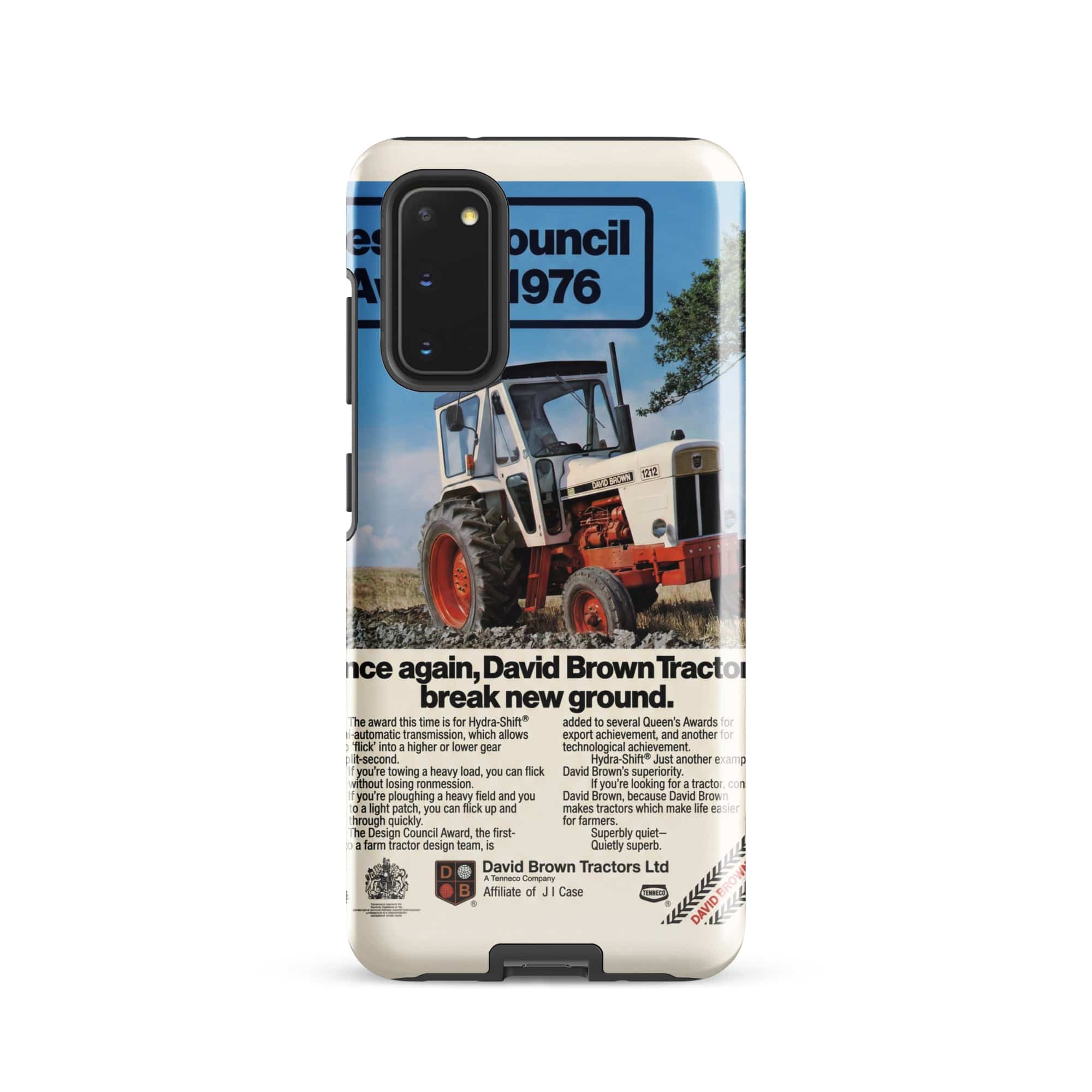 The Tractor Mugs Store Samsung Galaxy S20 David Brown Advert | Tough case for Samsung® Quality Farmers Merch