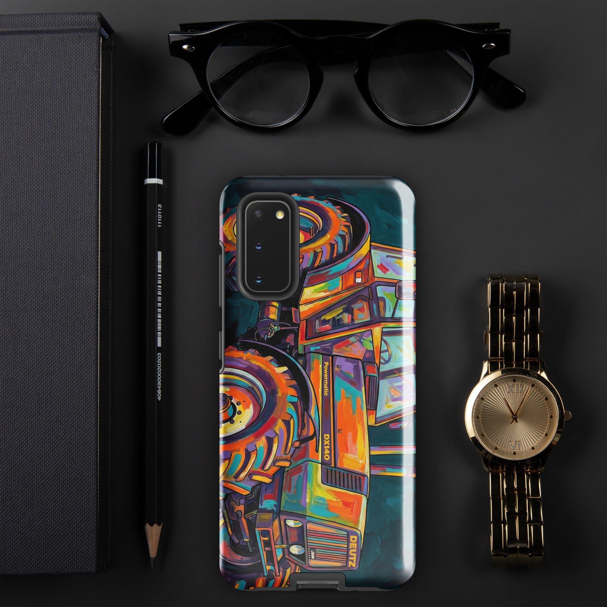 The Tractor Mugs Store Samsung Galaxy S20 Deutz Fahr DX 140 | Splash Art Tough case for Samsung® Quality Farmers Merch