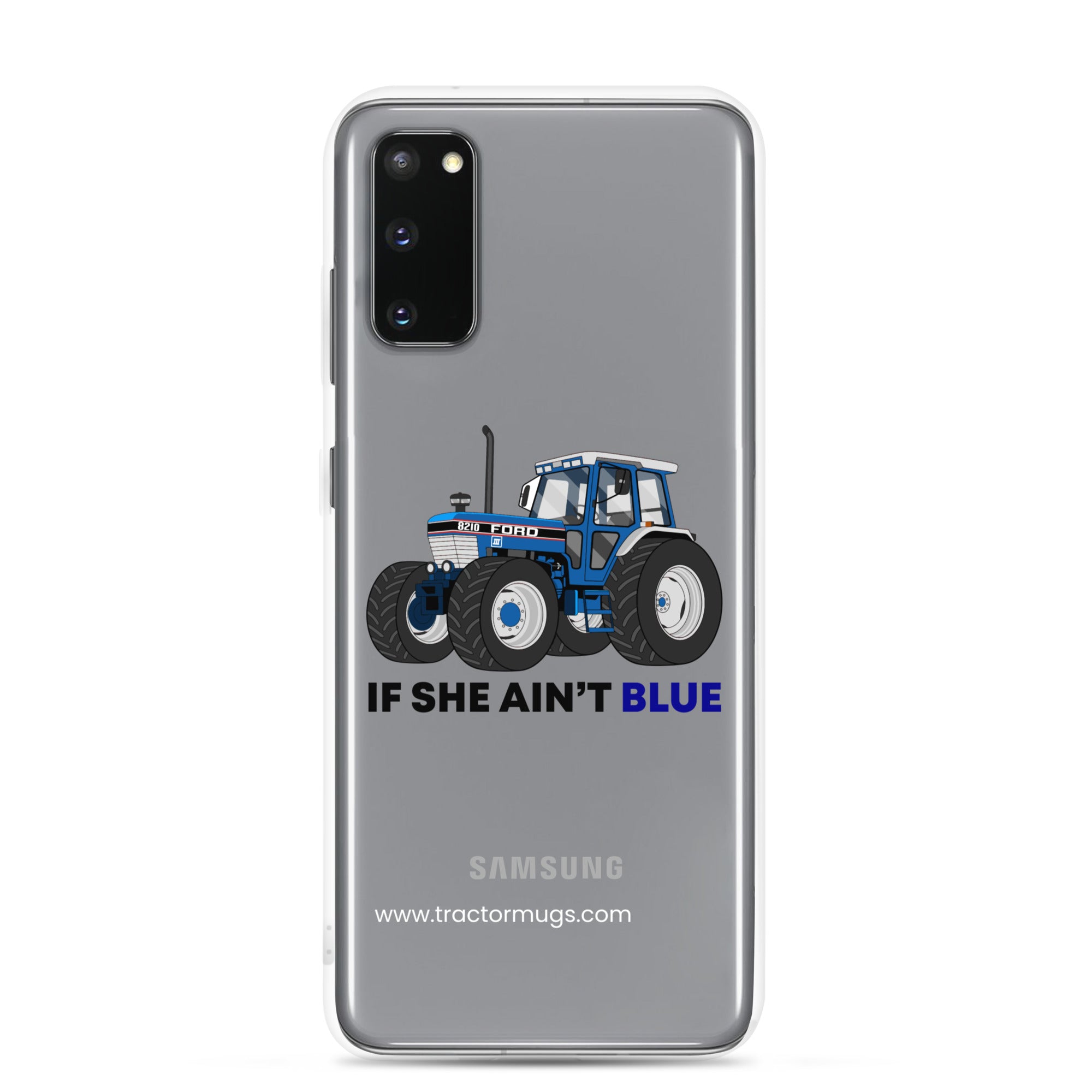 The Tractor Mugs Store Samsung Galaxy S20 If She Ain't Blue | Clear Case for Samsung® Quality Farmers Merch