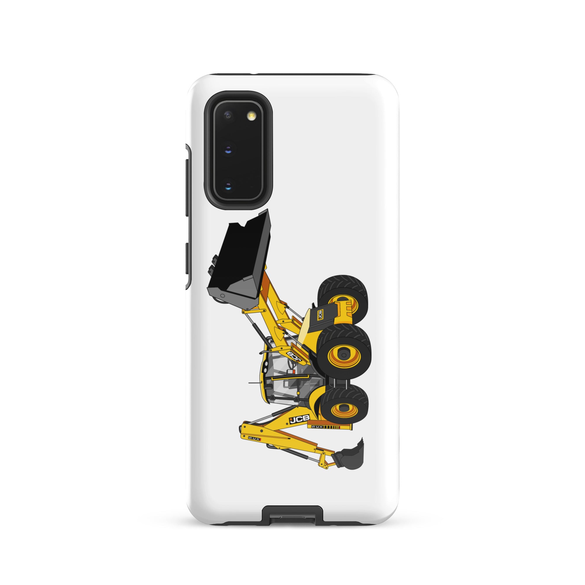 The Tractor Mugs Store Samsung Galaxy S20 JCB 5CX Backhoe | Tough case for Samsung® Quality Farmers Merch