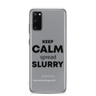 The Tractor Mugs Store Samsung Galaxy S20 KEEP CALM spread SLURRY | Clear Case for Samsung® Quality Farmers Merch
