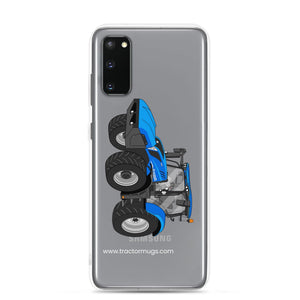 The Tractor Mugs Store Samsung Galaxy S20 New Holland T6 180 Methane | Clear Case for Samsung® Quality Farmers Merch