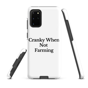The Tractor Mugs Store Samsung Galaxy S20 Plus CRANKY WHEN NOT FARMING | Tough case for Samsung® Quality Farmers Merch