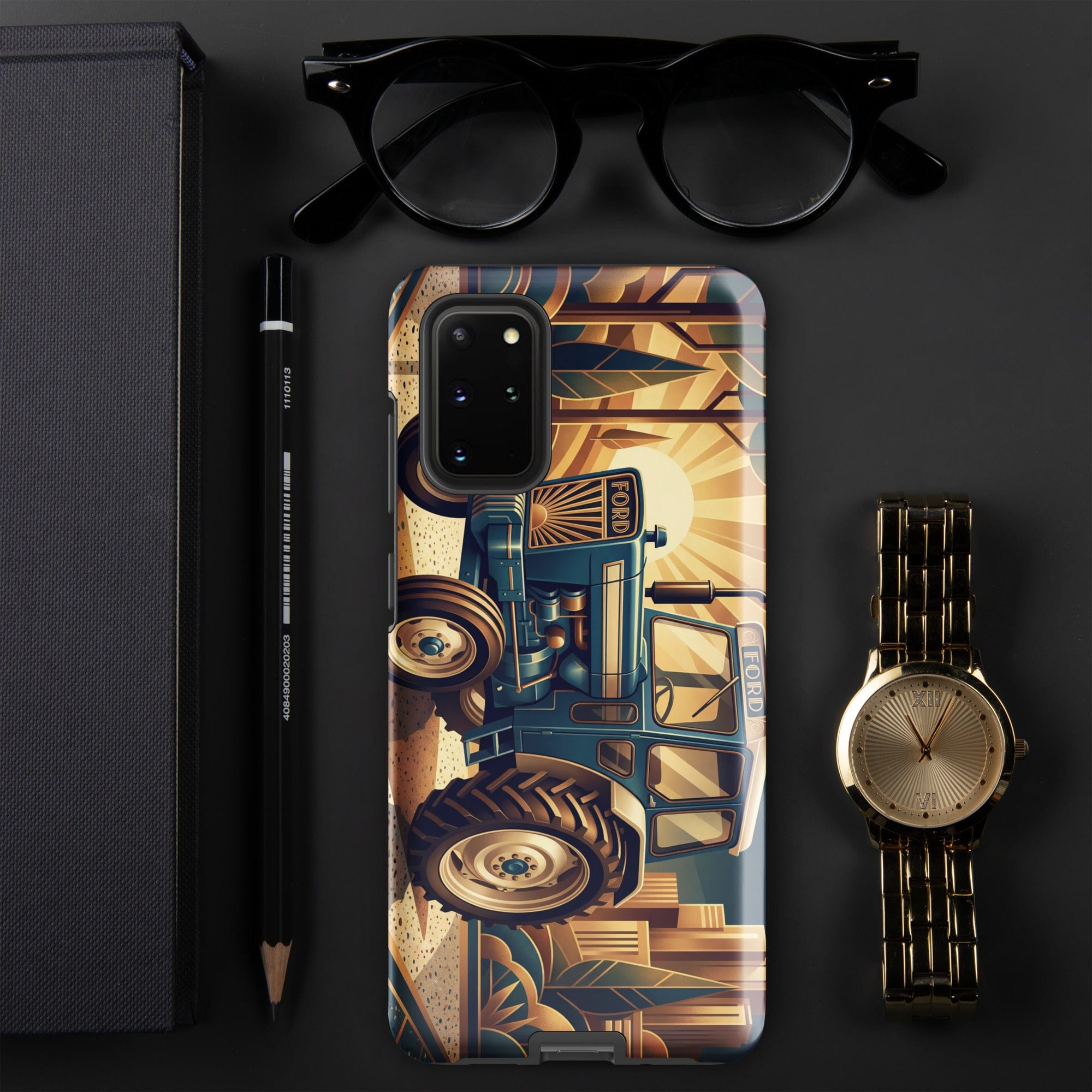 The Tractor Mugs Store Samsung Galaxy S20 Plus Ford 5000 | Art Deco Tough case for Samsung® Quality Farmers Merch