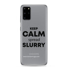 The Tractor Mugs Store Samsung Galaxy S20 Plus KEEP CALM spread SLURRY | Clear Case for Samsung® Quality Farmers Merch