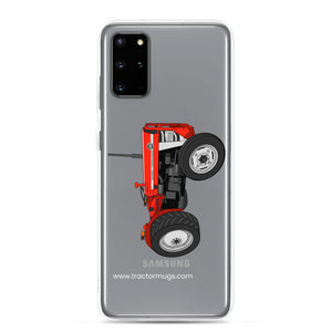 The Tractor Mugs Store Samsung Galaxy S20 Plus Massey Ferguson 135 with cab  | Clear Case for Samsung® Quality Farmers Merch