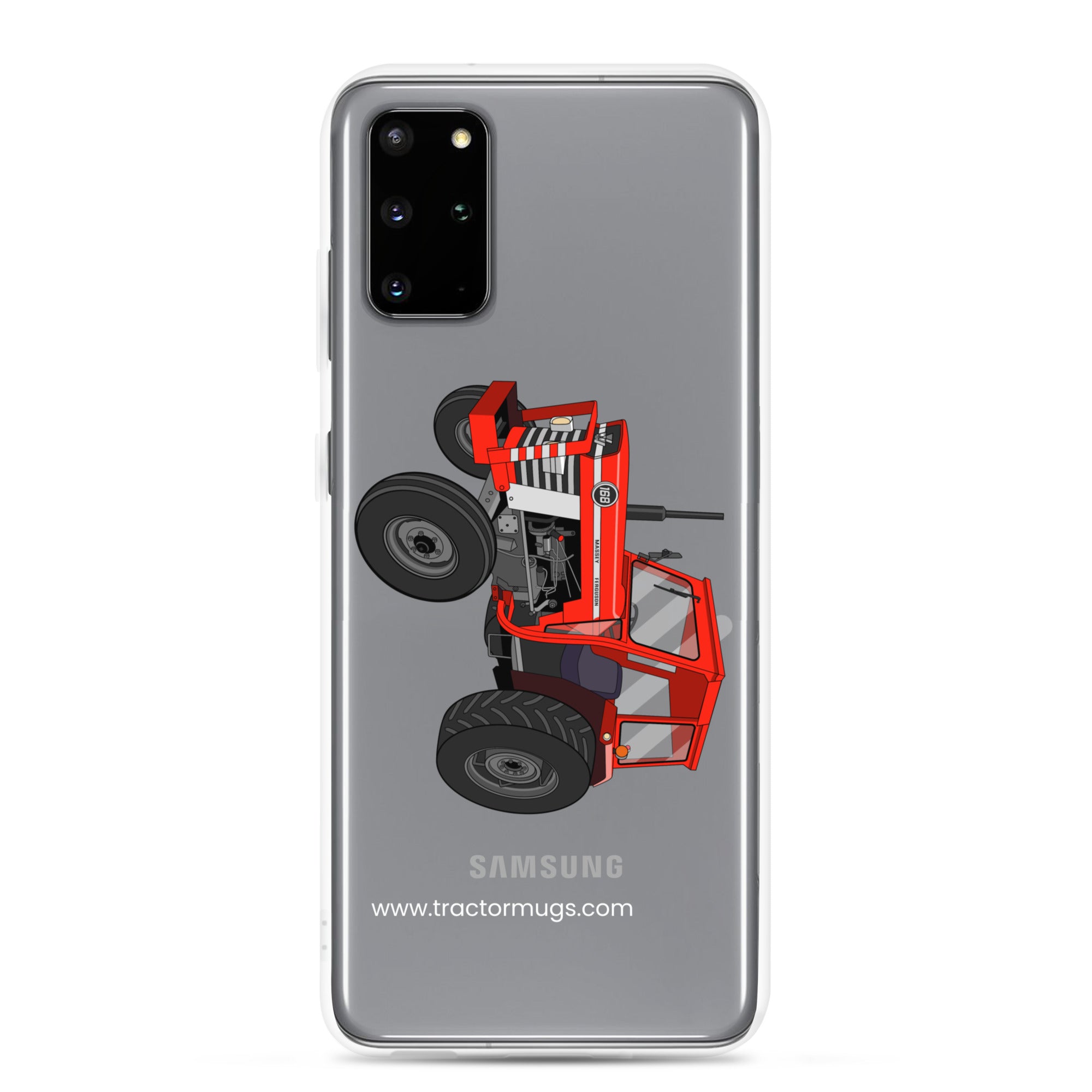 The Tractor Mugs Store Samsung Galaxy S20 Plus Massey Ferguson 168   |  Clear Case for Samsung® Quality Farmers Merch