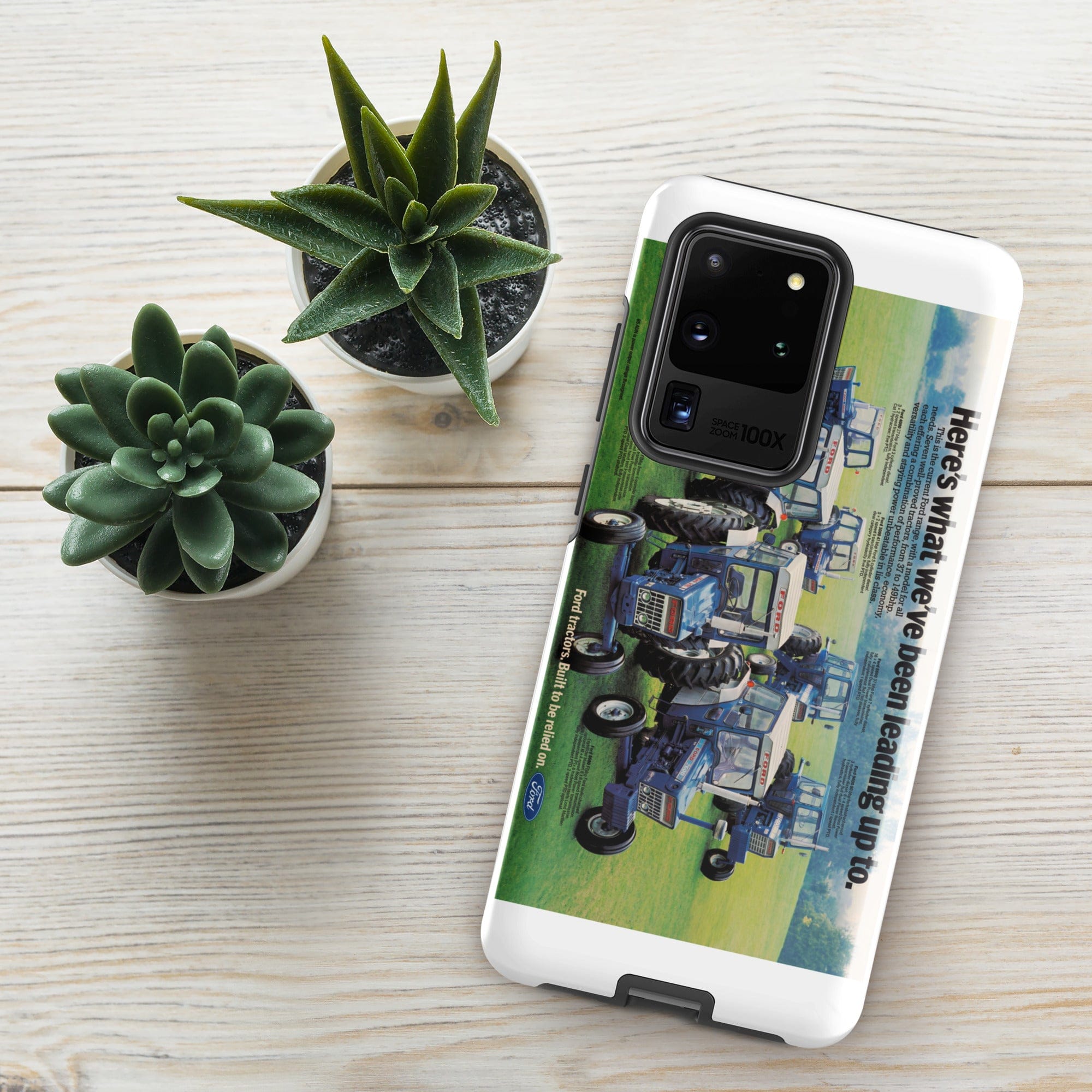The Tractor Mugs Store Samsung Galaxy S20 Ultra Ford '000 Series Advert | Tough case for Samsung® Quality Farmers Merch