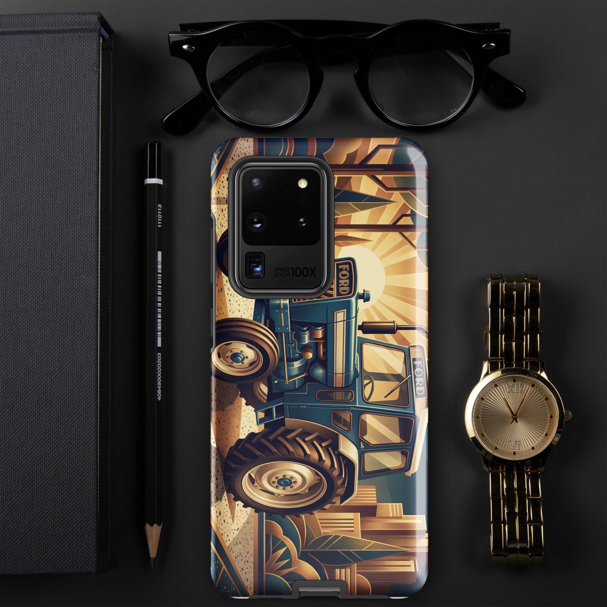 The Tractor Mugs Store Samsung Galaxy S20 Ultra Ford 5000 | Art Deco Tough case for Samsung® Quality Farmers Merch