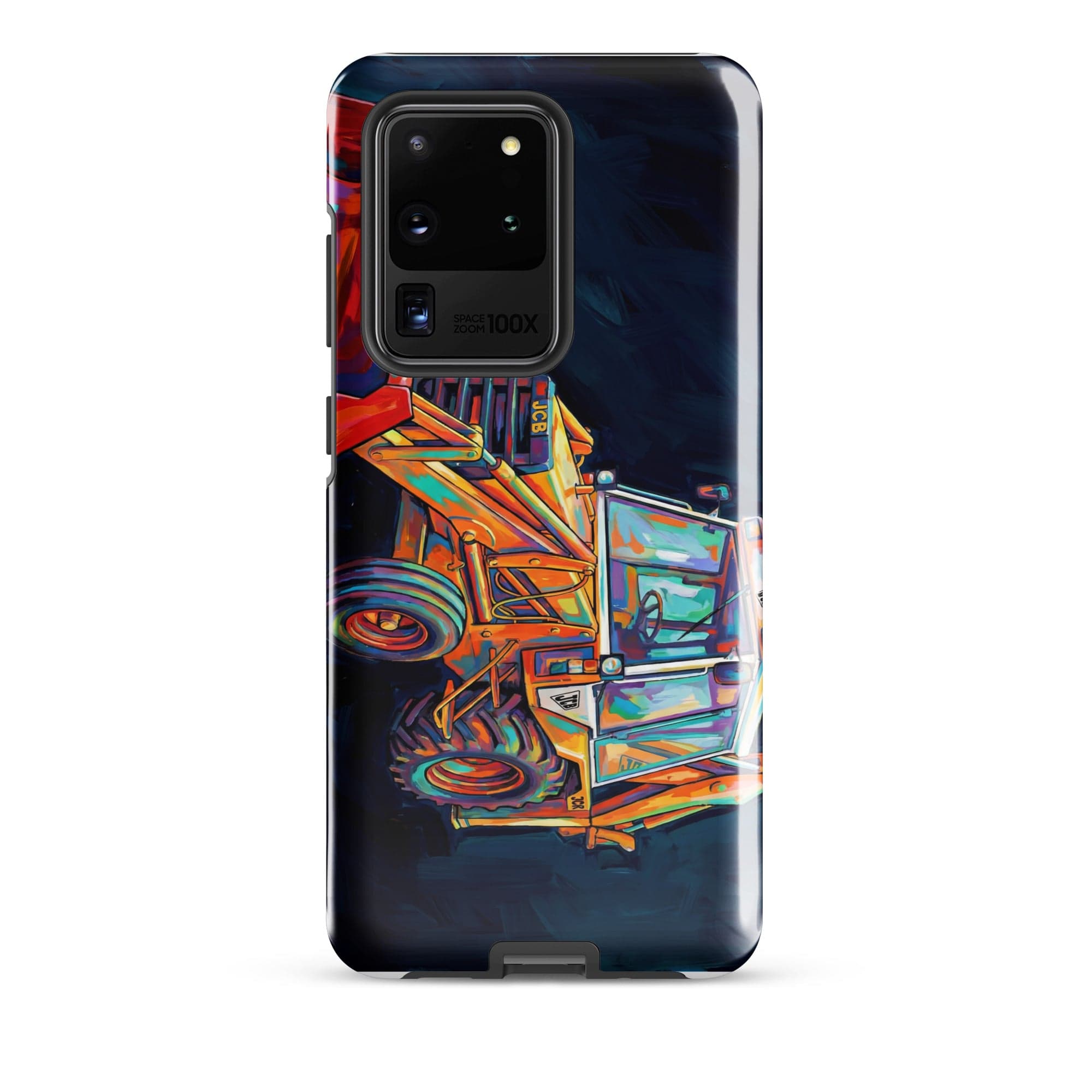 The Tractor Mugs Store Samsung Galaxy S20 Ultra JCB 3CX White Cabin | Splash Art Tough case for Samsung® Quality Farmers Merch