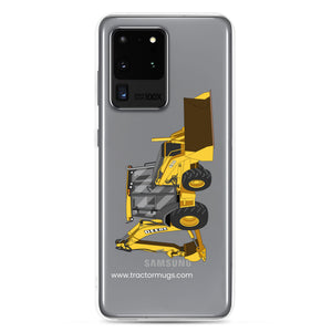 The Tractor Mugs Store Samsung Galaxy S20 Ultra John Deere 410G Backhoe | Clear Case for Samsung® Quality Farmers Merch