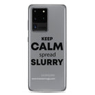 The Tractor Mugs Store Samsung Galaxy S20 Ultra KEEP CALM spread SLURRY | Clear Case for Samsung® Quality Farmers Merch