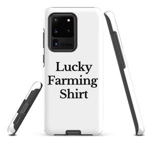The Tractor Mugs Store Samsung Galaxy S20 Ultra LUCKY FARMING SHIRT | Tough case for Samsung® Quality Farmers Merch